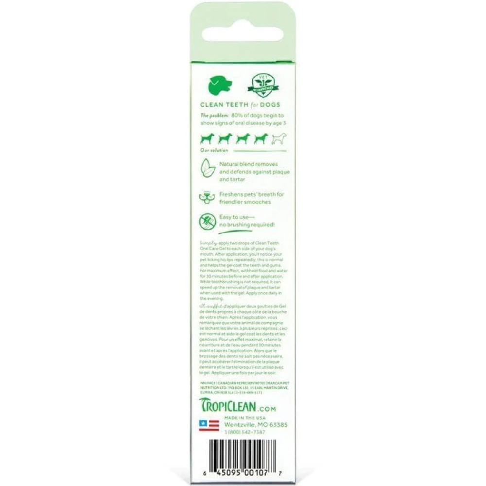 Tropiclean Fresh Breath Clean Teeth Brushing Gel For Dogs