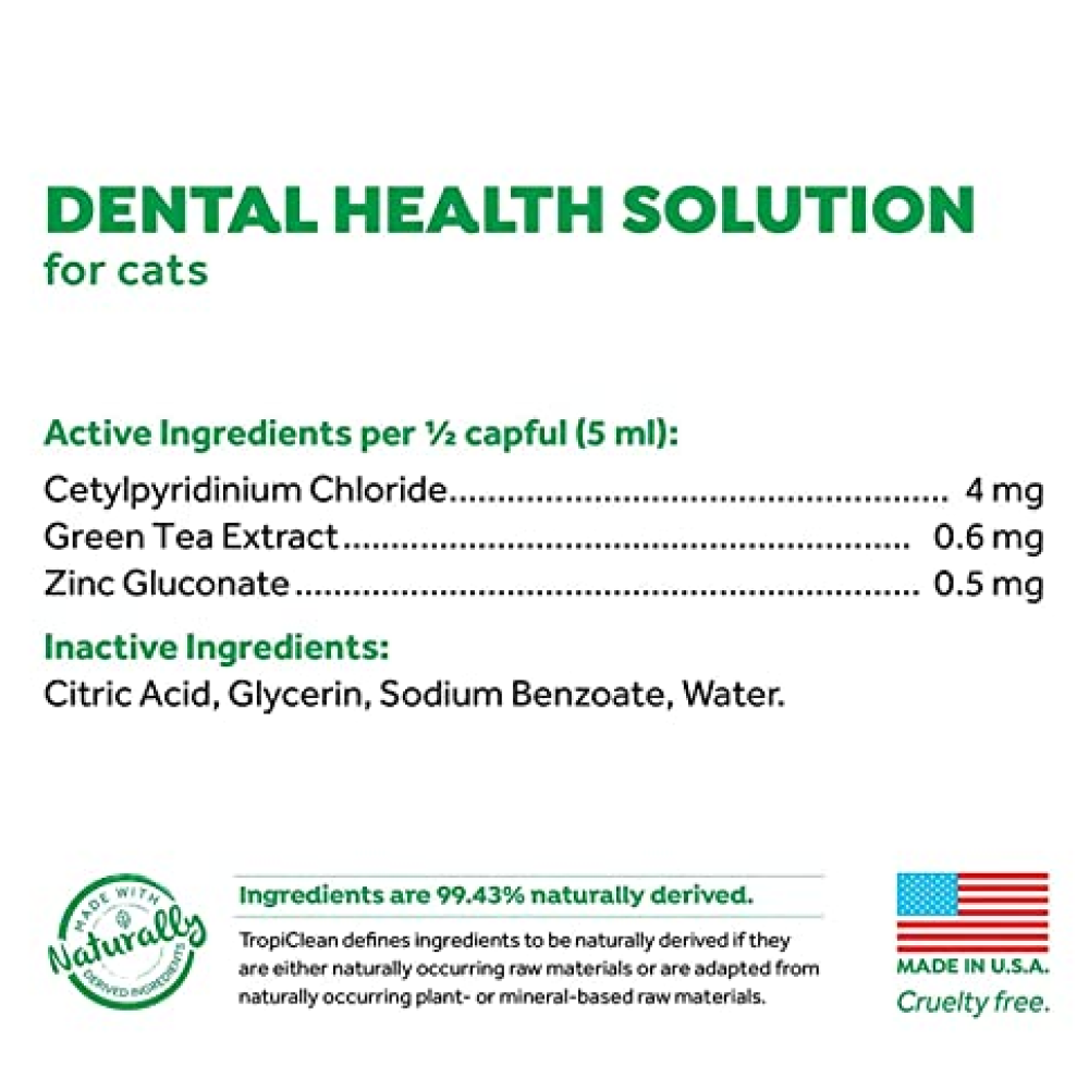Tropiclean Fresh Breath Water Additive for Cats