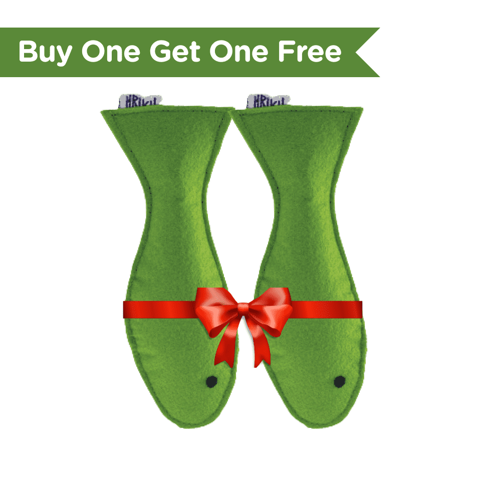 Hriku Harimatsya (Green Fish) Catnip Toy for Cats (Buy 1 Get 1 Free)