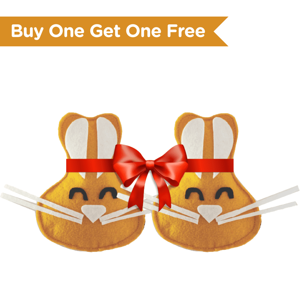 Hriku Shashak Rabbit Catnip Toy for Cats (Buy 1 Get 1 Free)