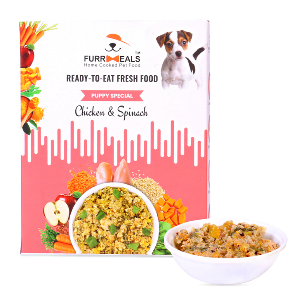 FurrMeals Chicken & Spinach Ready-to-Eat Puppy Special Dog Wet Food