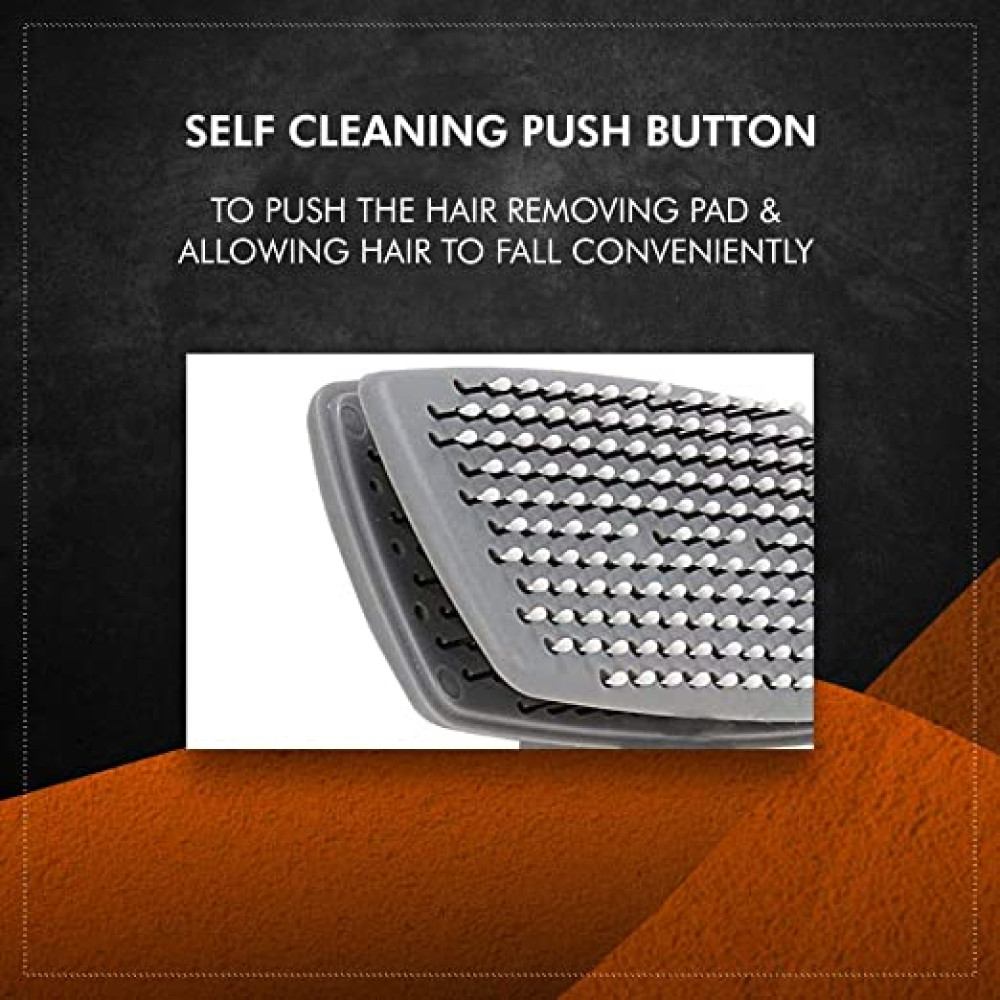 Wahl Self Cleaning Nylon Slicker Brush for Pets (Silver/Orange)