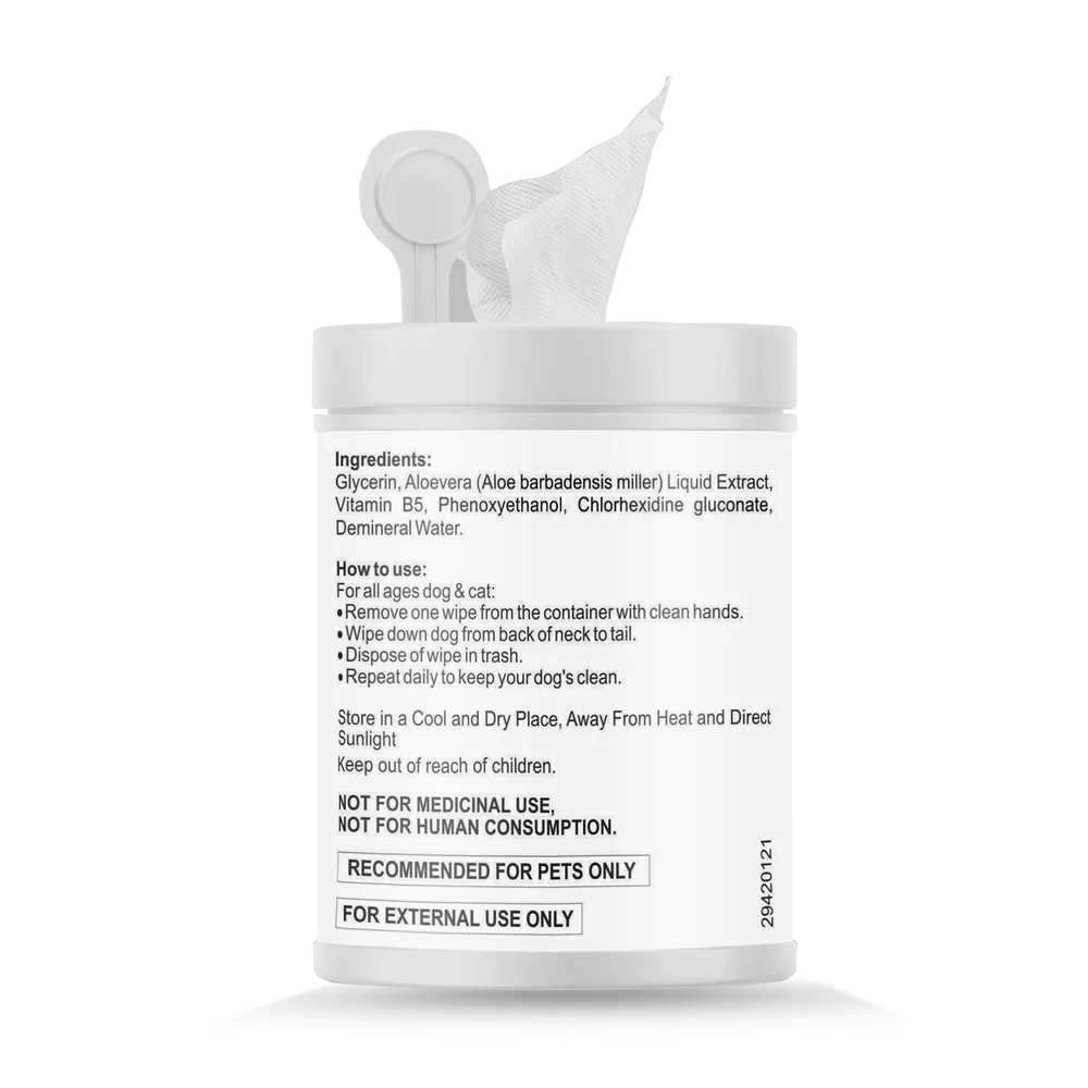 Petvit Sanitizing & Grooming Wipes for Pets