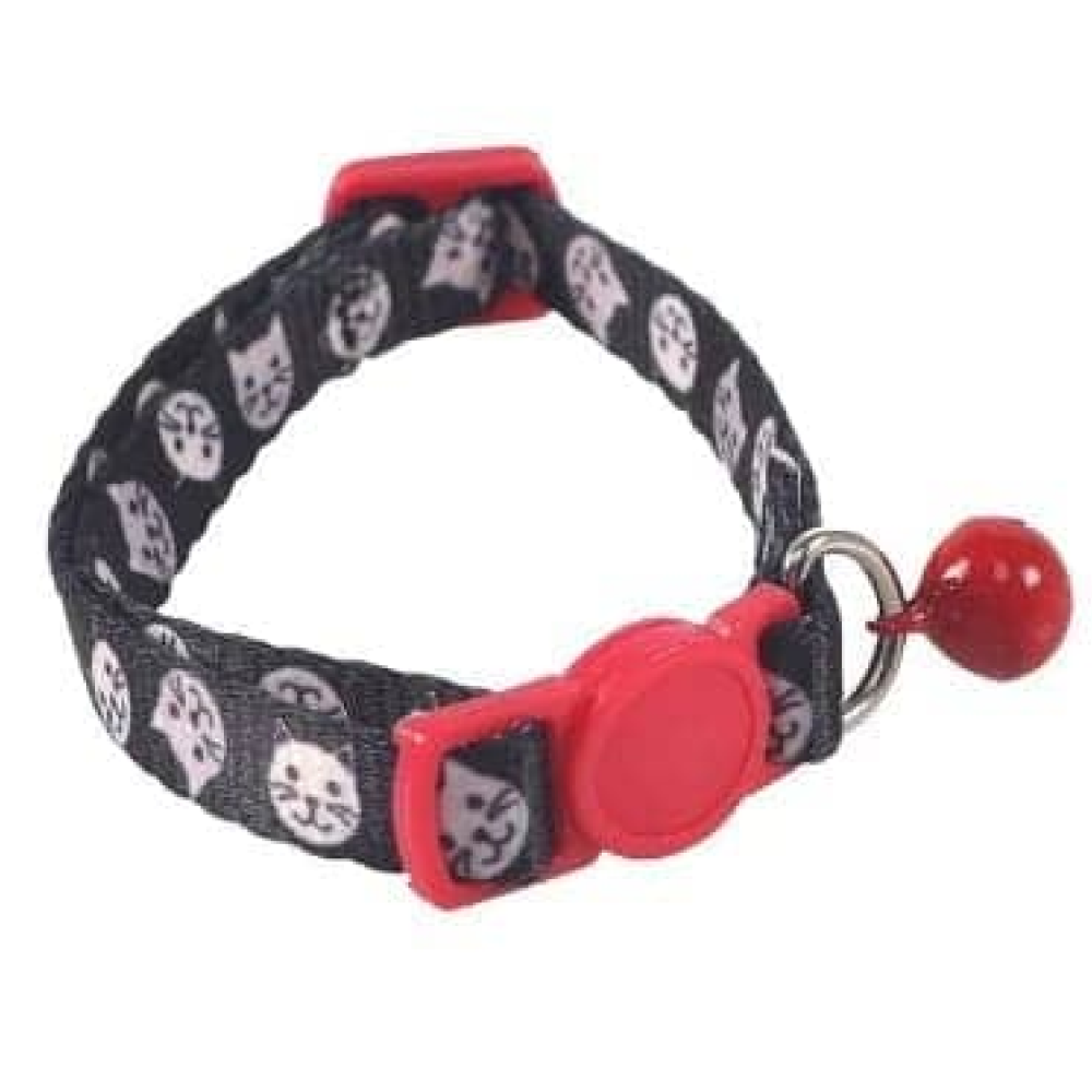 M-Pets Zany Eco Collar for Cats (Red/Black)