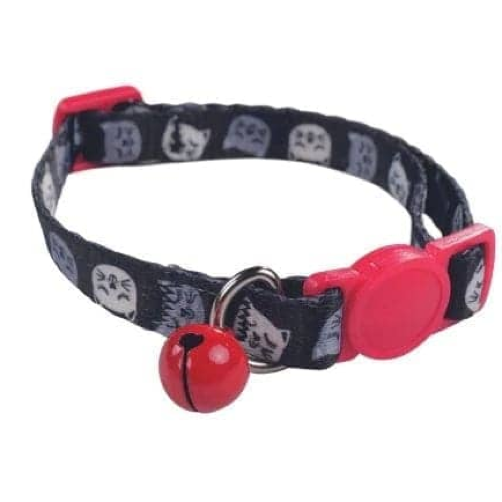 M-Pets Zany Eco Collar for Cats (Red/Black)