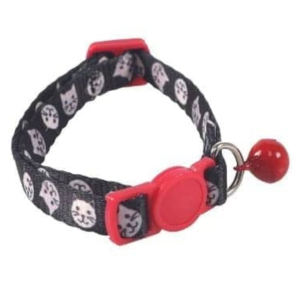 M-Pets Zany Eco Collar for Cats (Red/Black)