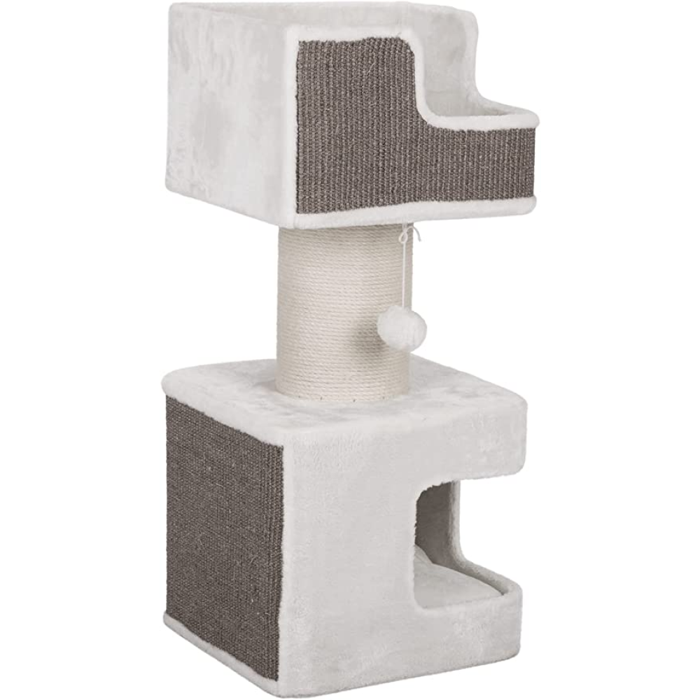 Trixie Ava Scratching Post for Cats (White/Grey)