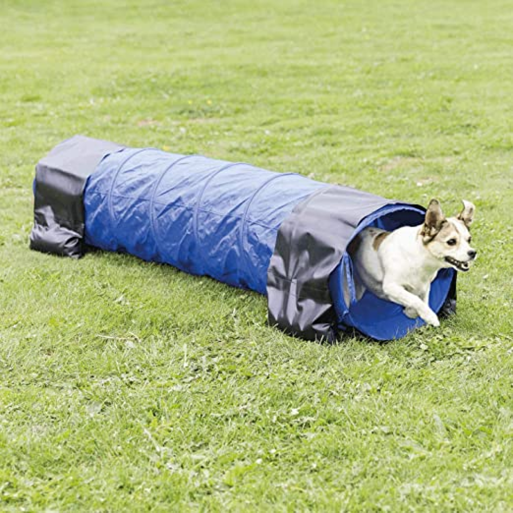 Trixie Dog Agility Basic Tunnel for Dogs (Blue)