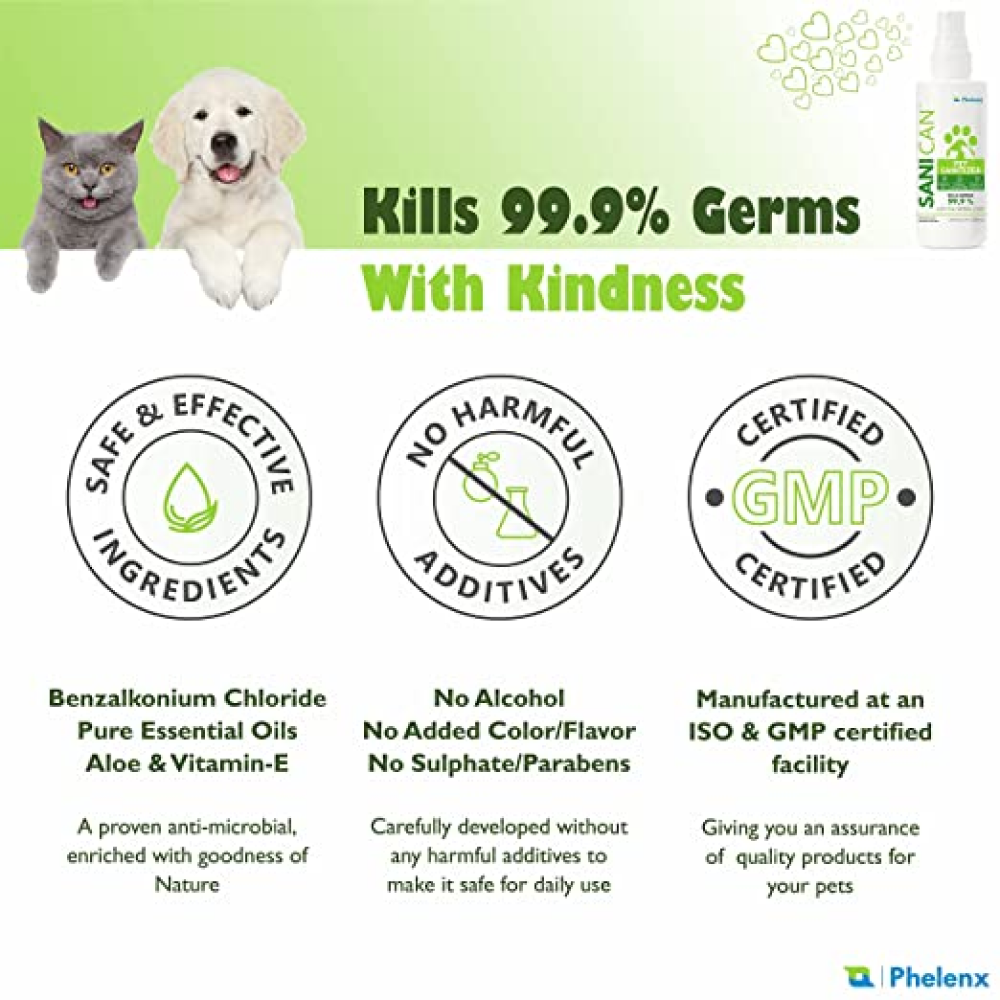 Phelenx Sanican Sanitizer for Pets