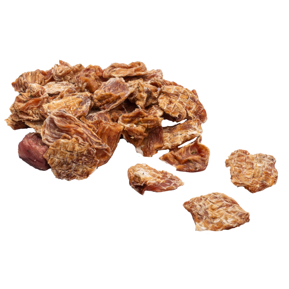 Canine Craving Dehydrated Herb Free Range Chicken Cubes Dog Treat