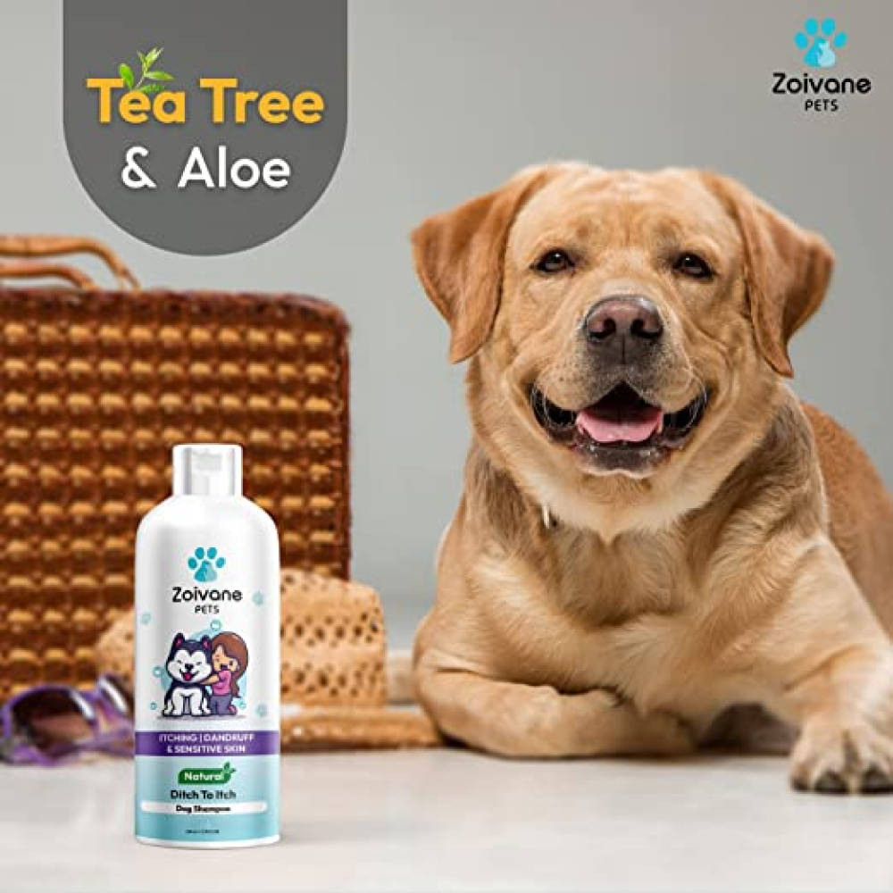 Zoivane Ditch No Itch Shampoo for Dogs (Tea Tree & Aloe)