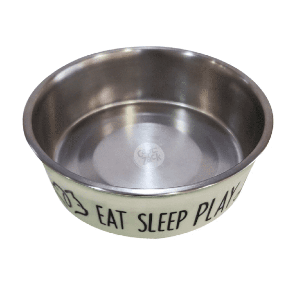 Captain Zack Bol-Baby-Bowl Eat Sleep Play for Dogs (Butterscotch)