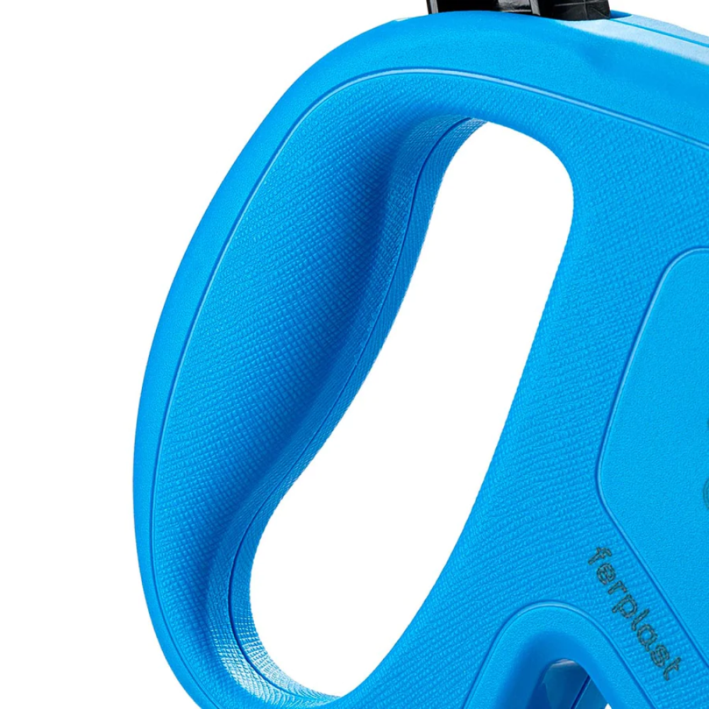 Ferplast Flippy Tech Regular Retractable Tape Leash for Pets (Blue)