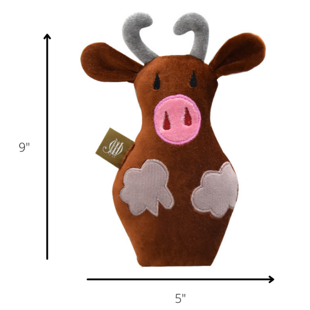 Jazz My Home Bull Plush Toy for Dogs (Hand-Made)