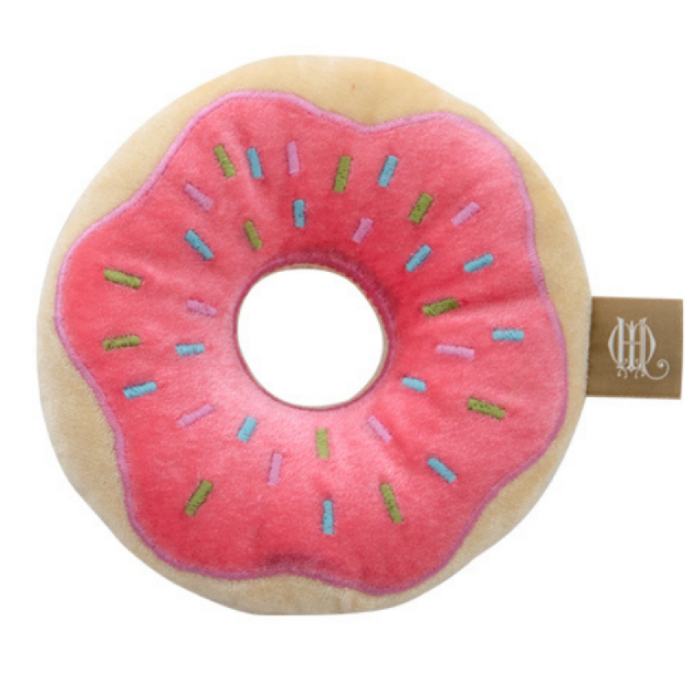 Jazz My Home Donut Toy for Dogs (Pink) (Hand-Made)