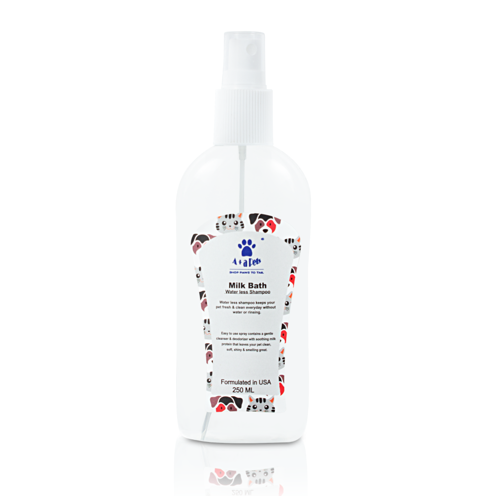 A Plus A Pets Milk Bath Water Less Shampoo for Pets (Dry Shampoo)
