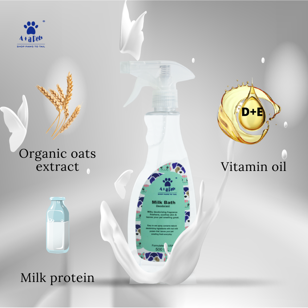 A Plus A Pets 4in1 Multi Functional Bottle with Water, Food, Poo Bags Storage & Poo Shovel for Dogs (Get Free Bath Deodorant)