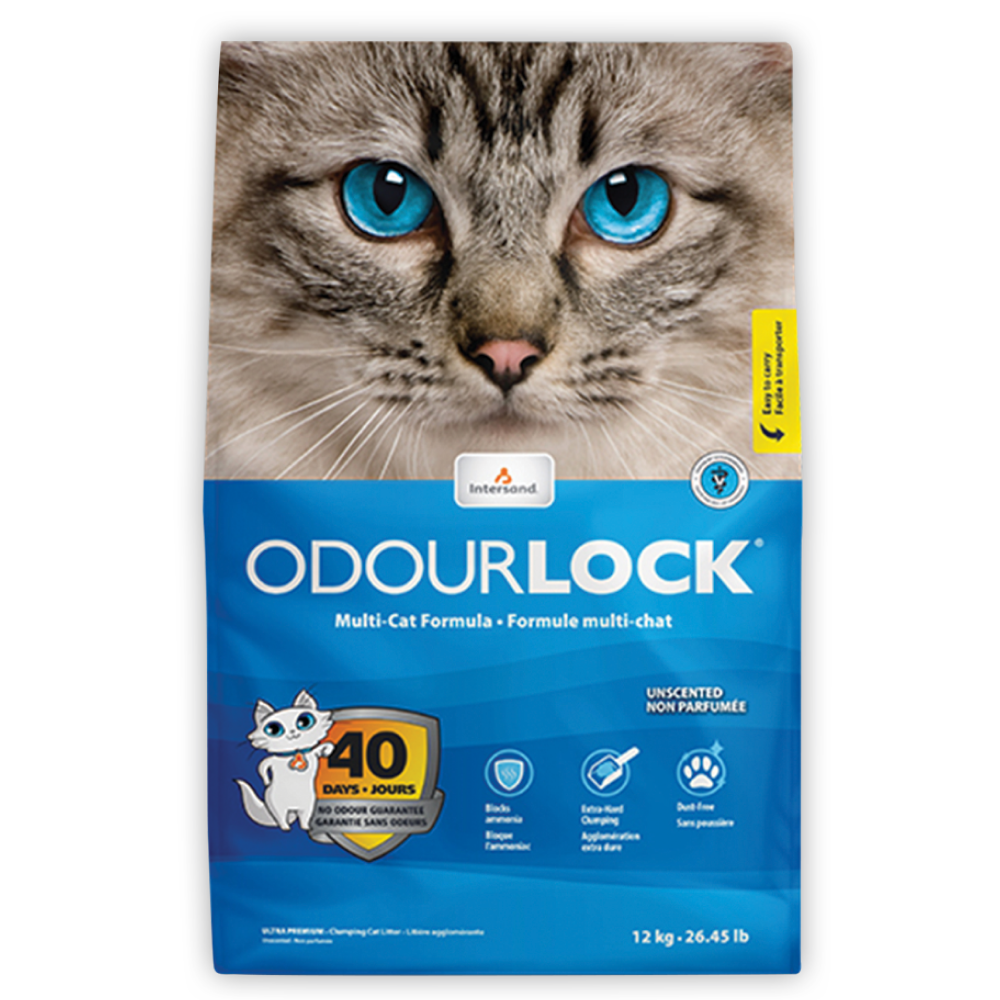Intersand Odourlock Litter made with 100% Pure Natural Clay for Cats