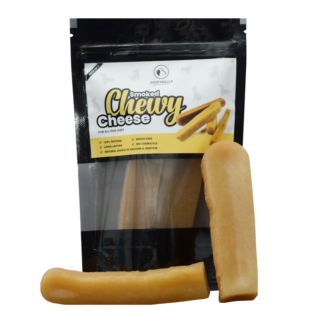 Doofyballs Smoked Chewy Cheese Medium Dog Treats (Pack of 2)