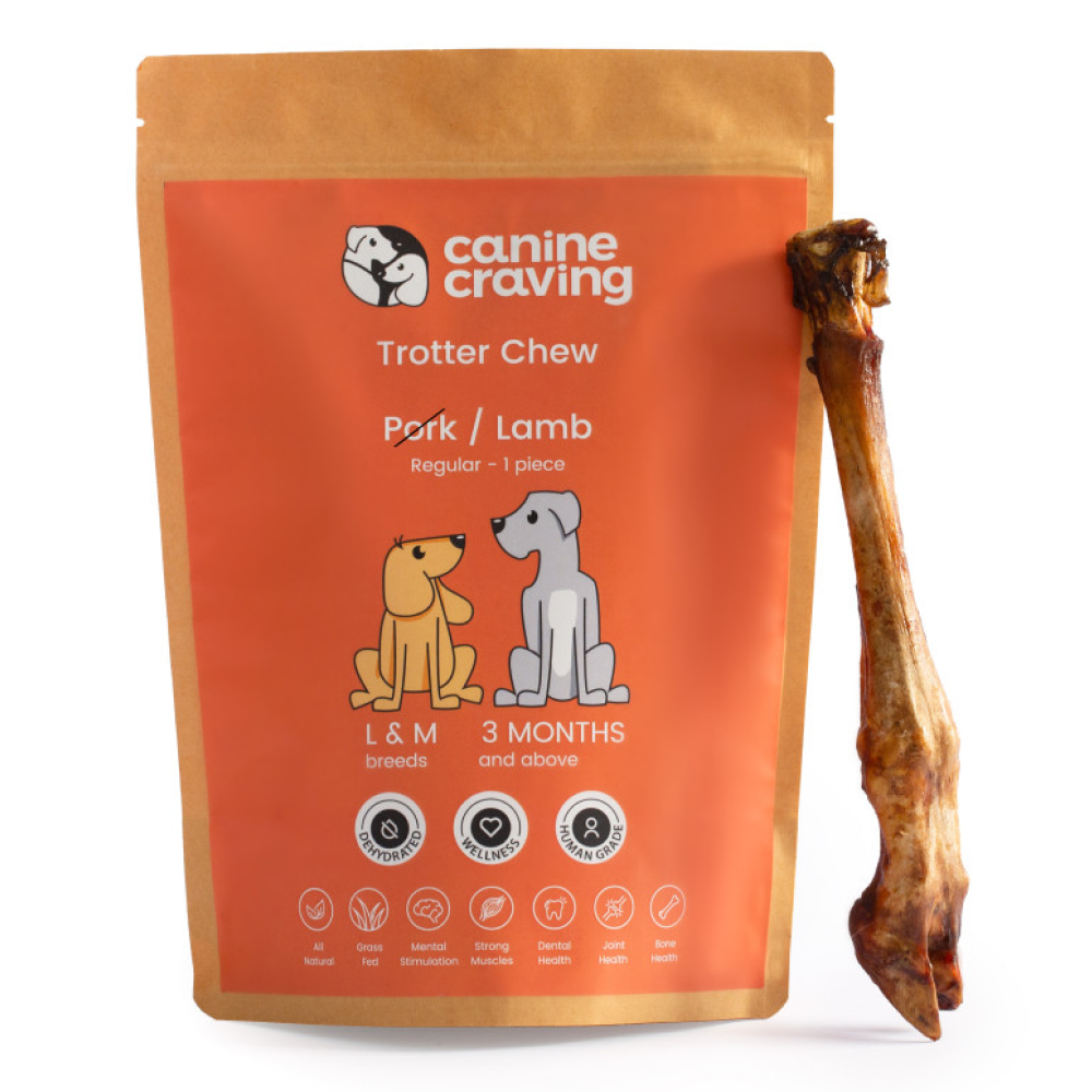 Canine Craving Dehydrated Grass-Fed Herb Lamb Trotter Dog Treats