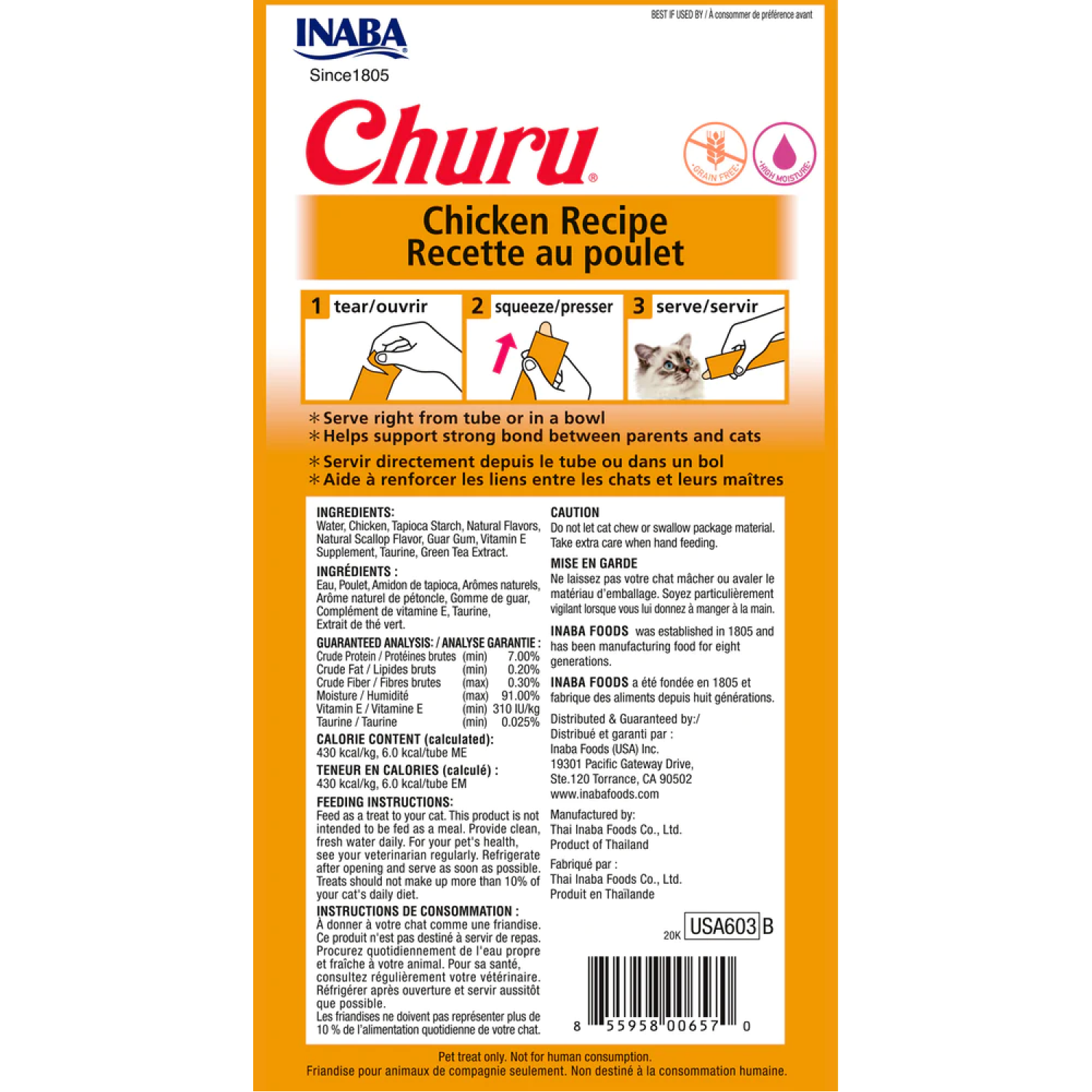 INABA Churu Chicken Creamy Cat Treats