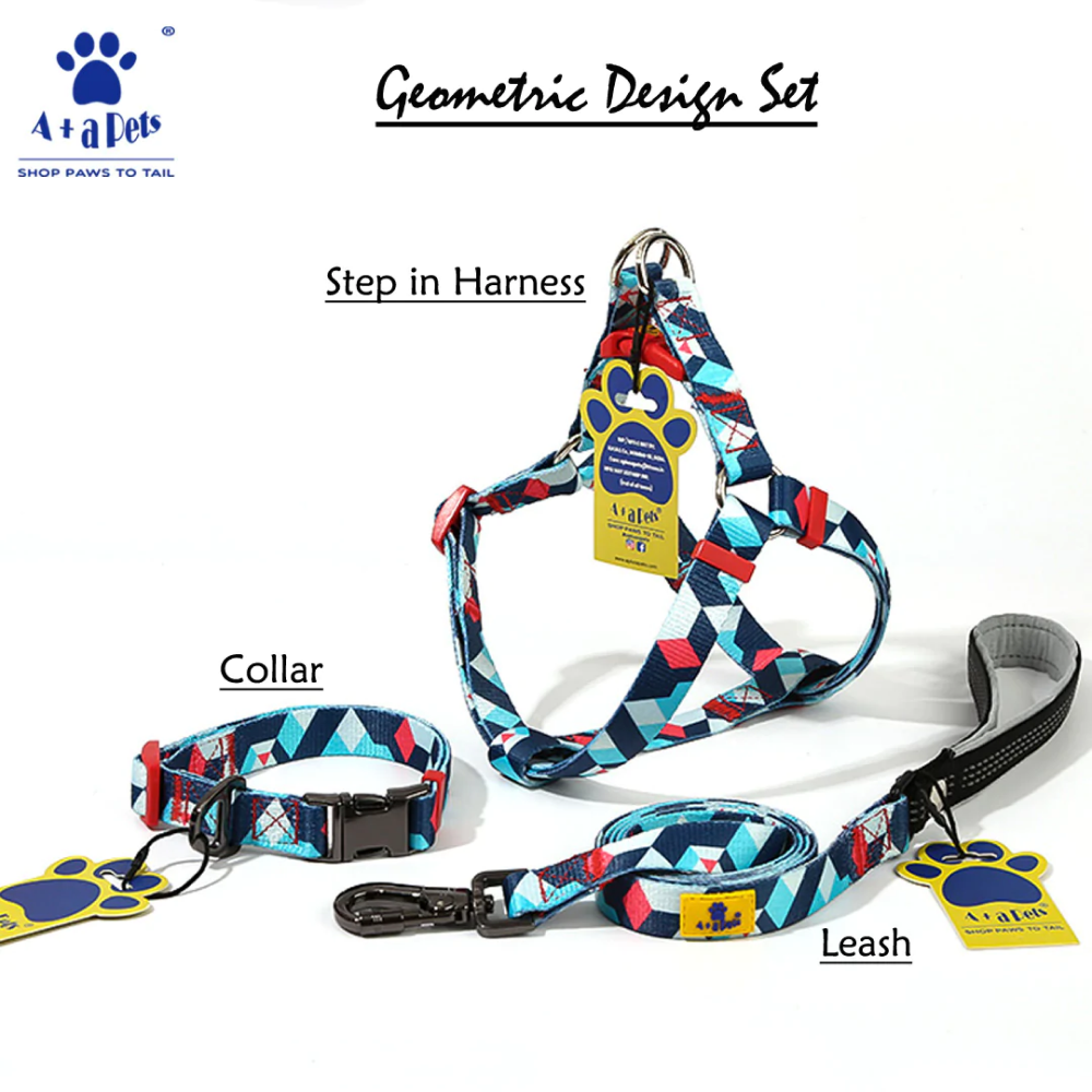 A Plus A Soft Skin Friendly Geometric Design Collar for Pets