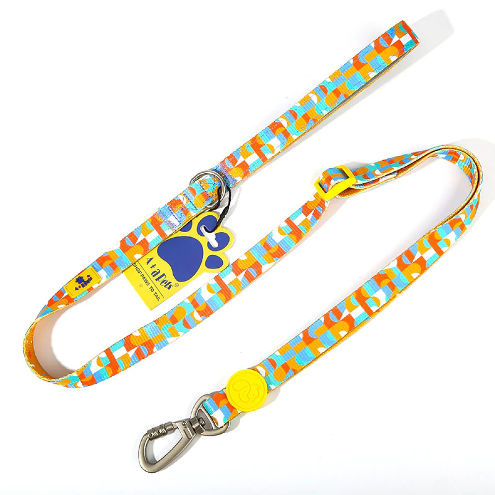 A Plus A Click & Lock Hook Tetris Design Leash for Pets