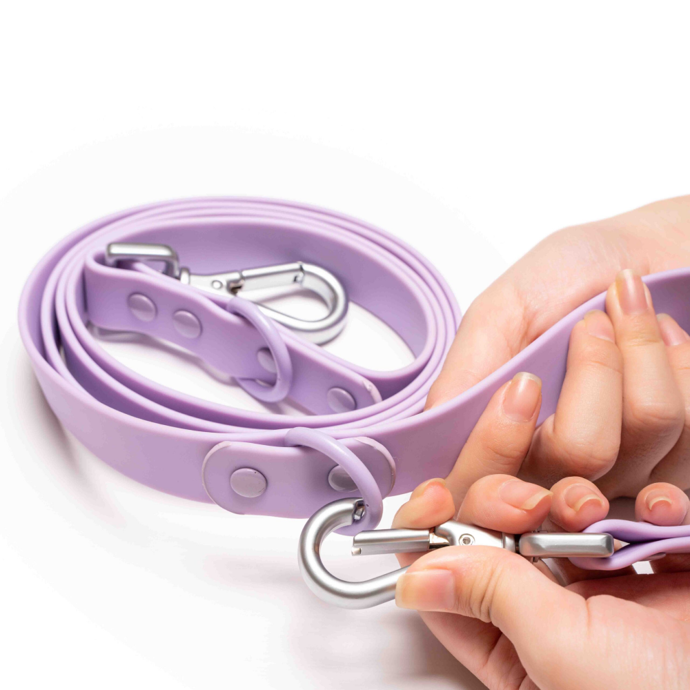 Furry & Co Harness, Collar and Leash Combo for Dogs (Lilac)