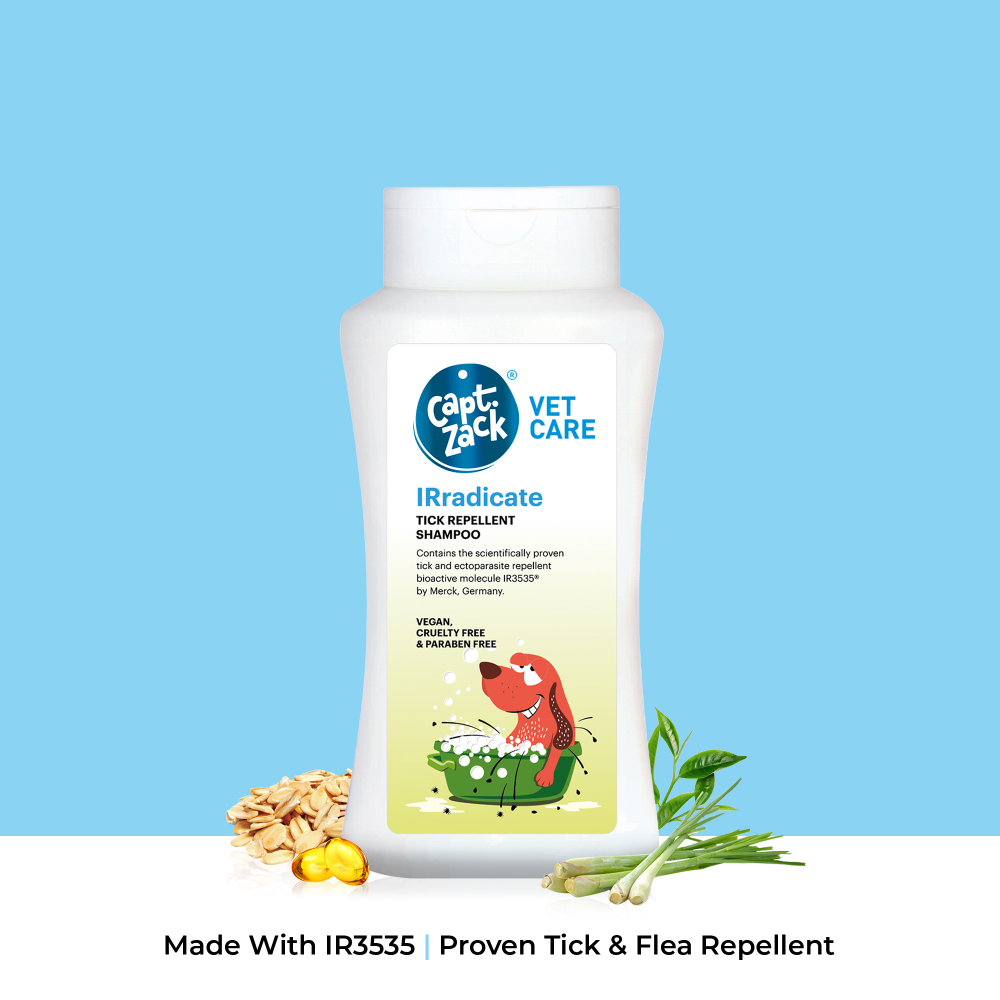 Captain Zack IRradicate Tick Repellent Shampoo for Dogs