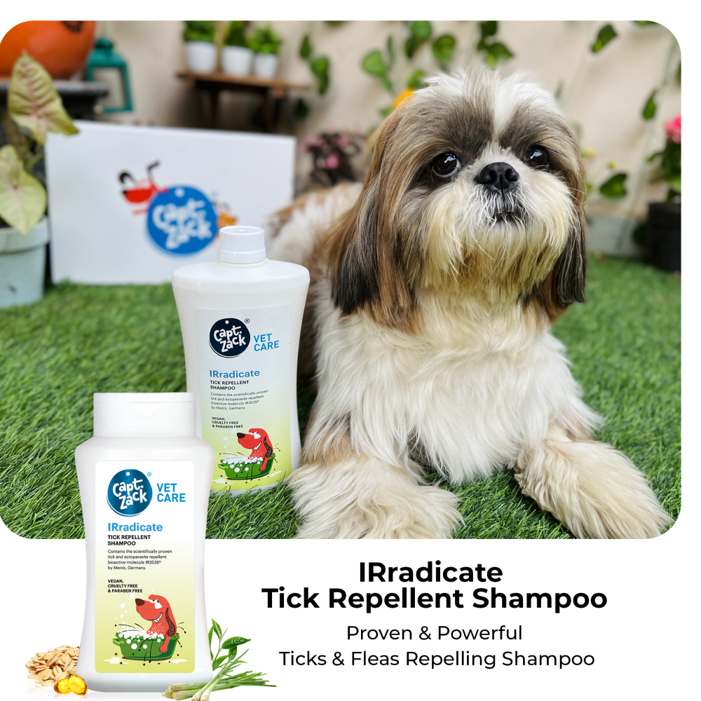 Captain Zack IRradicate Tick Repellent Shampoo for Dogs