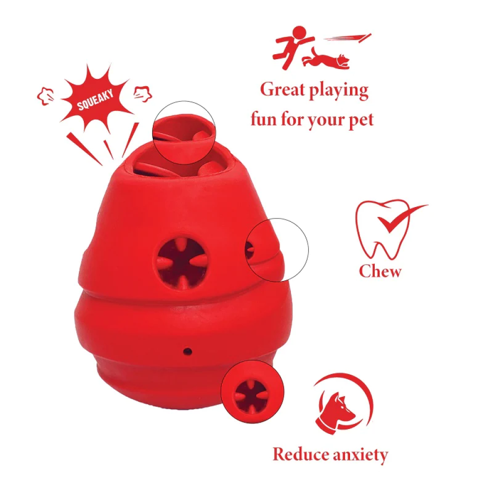 Goofy Tails Natural Roly Poly Treat Dispensing Toy for Dogs