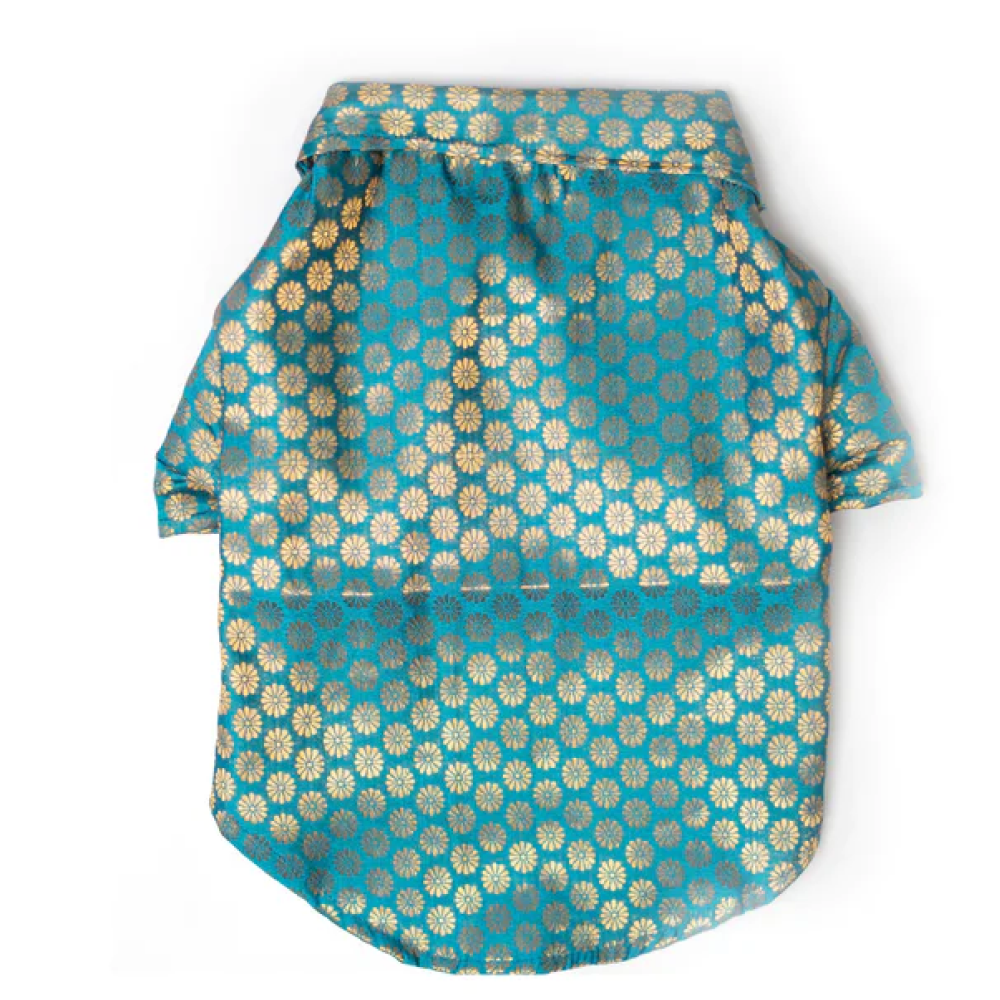 Pawgypets Occasion Wear Shirt for Pets (Blue)