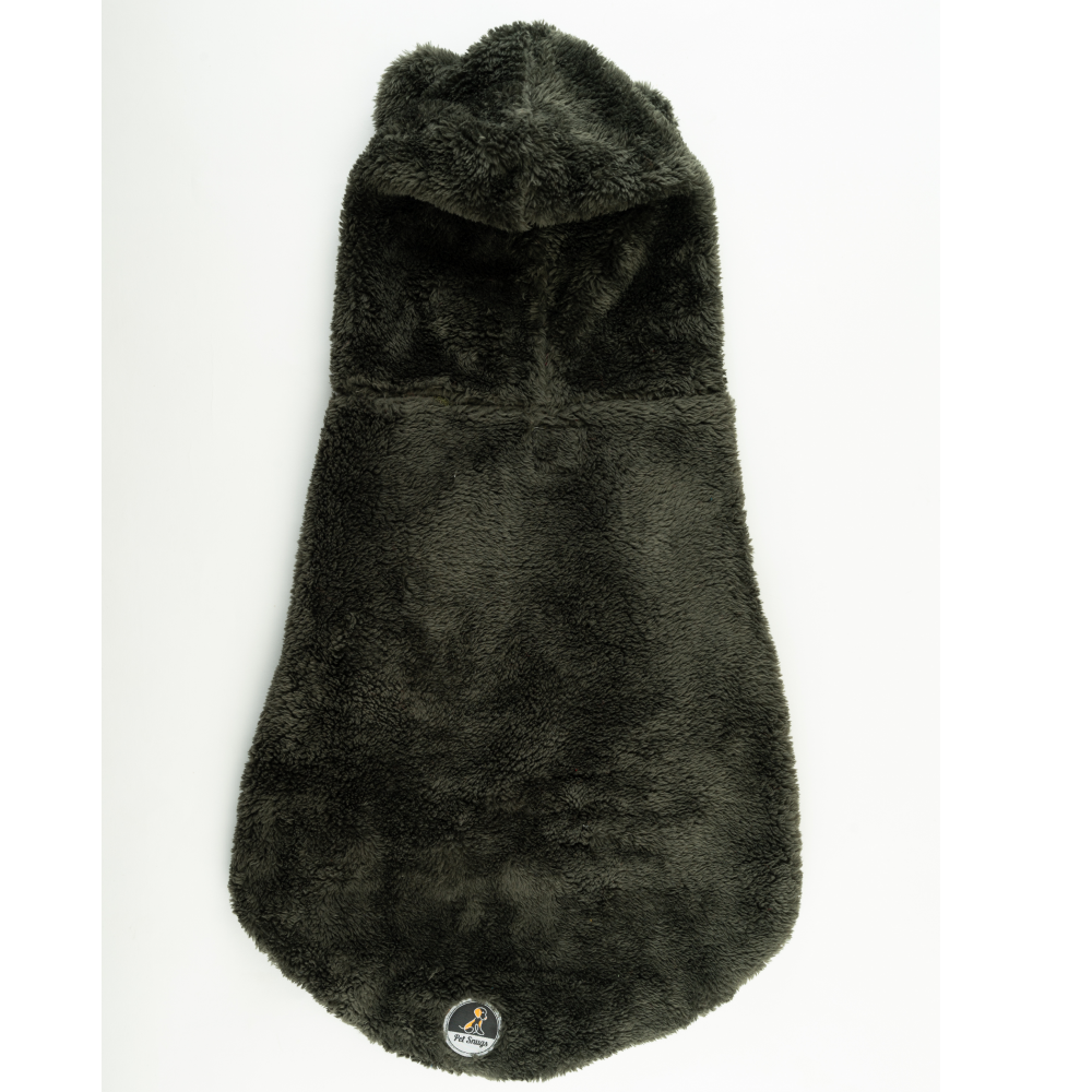Petsnugs Fluffy Sweatshirt for Pets (Olive Green)
