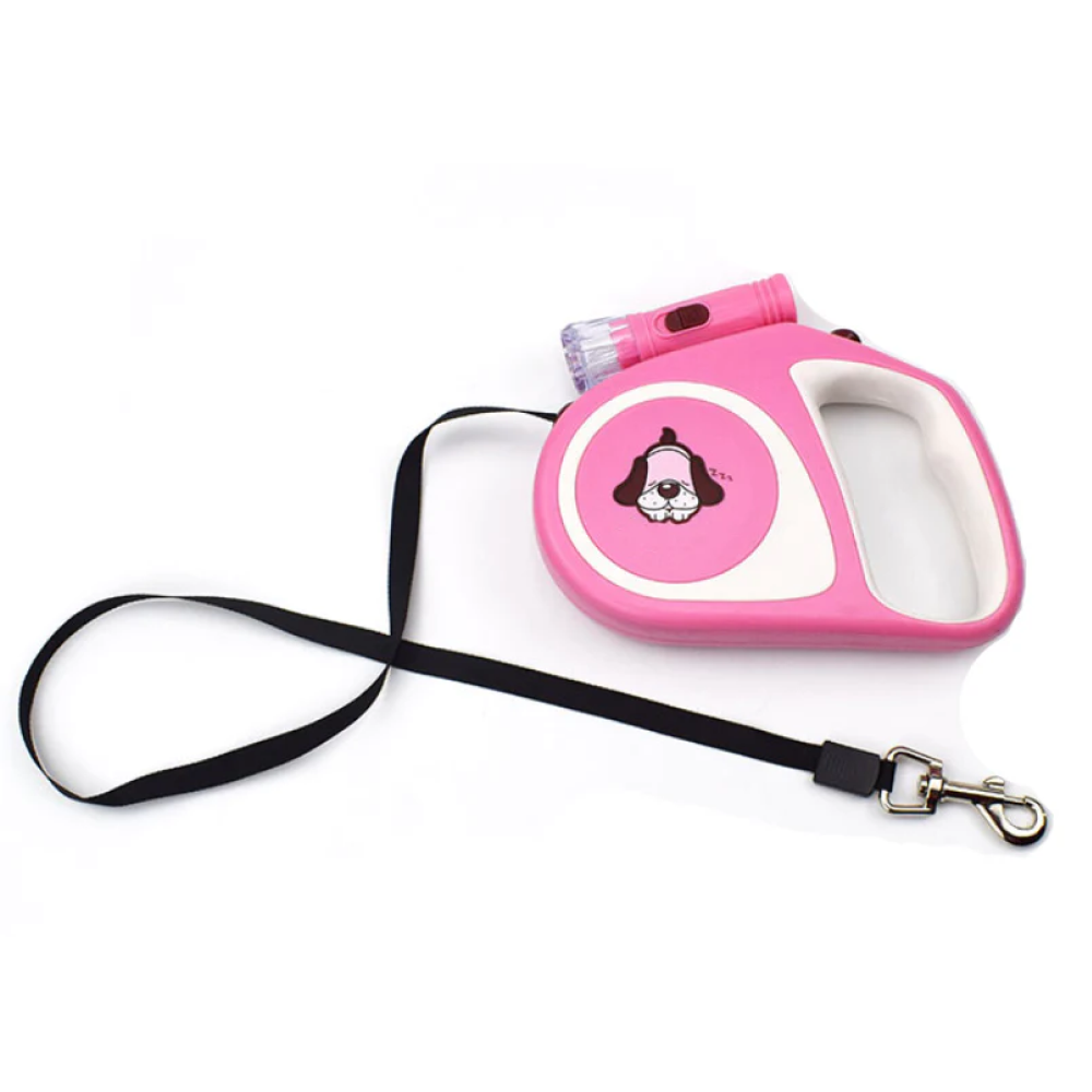 A Plus A Pets Retractable Leash With Torch Light for Pets (5m)