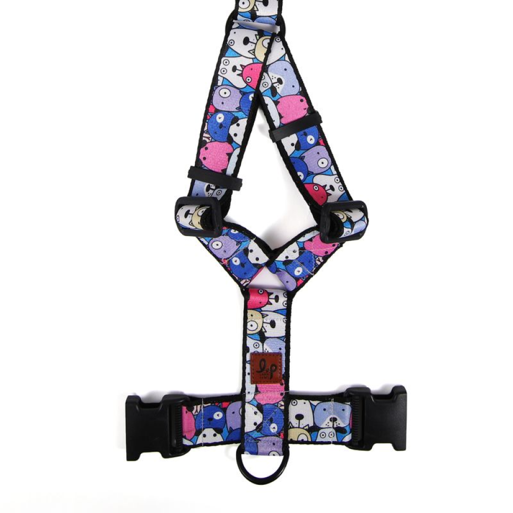 Lana Paws Googly Eyes Blue H Harness for Dogs