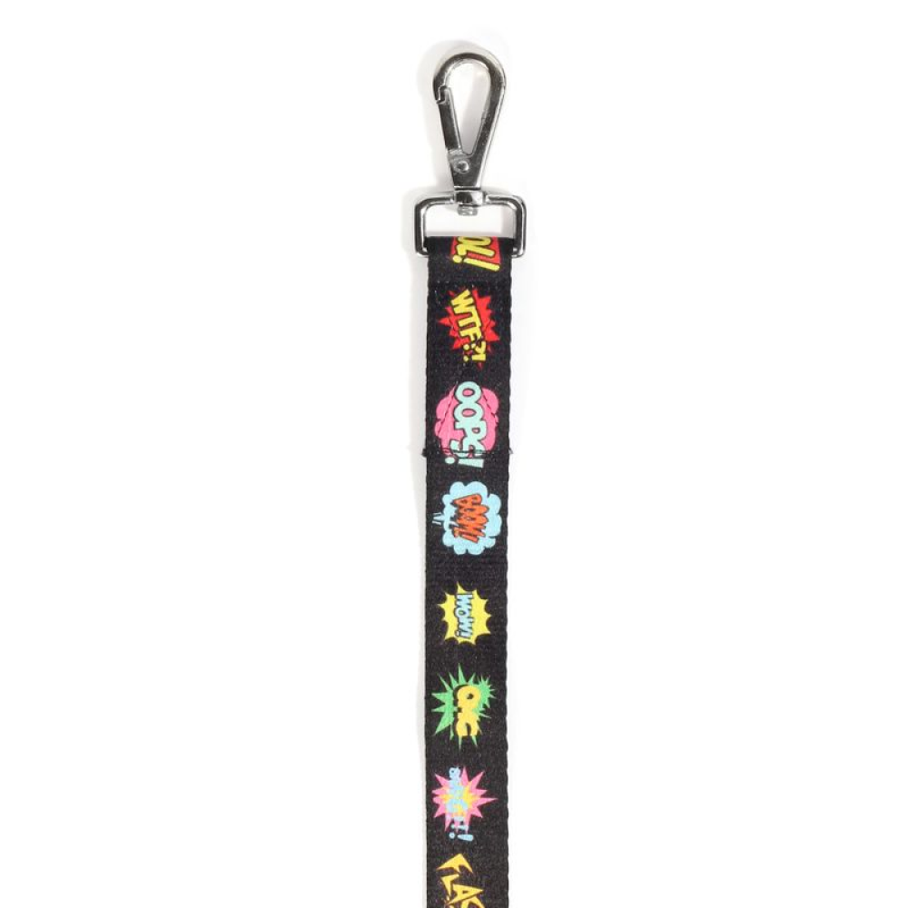 Lana Paws Comic Strip Leash for Dogs (Black)