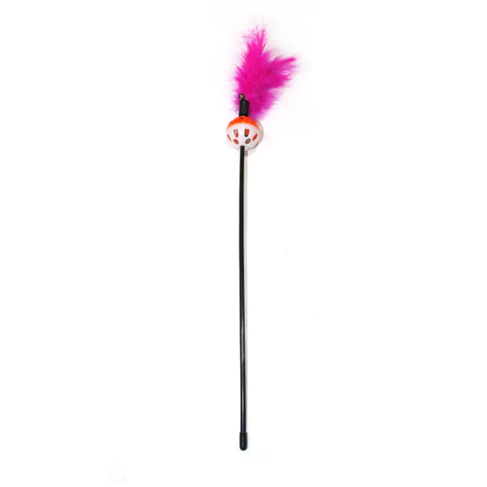 Emily Pets interactive Feather Toy for Cats (Pink)