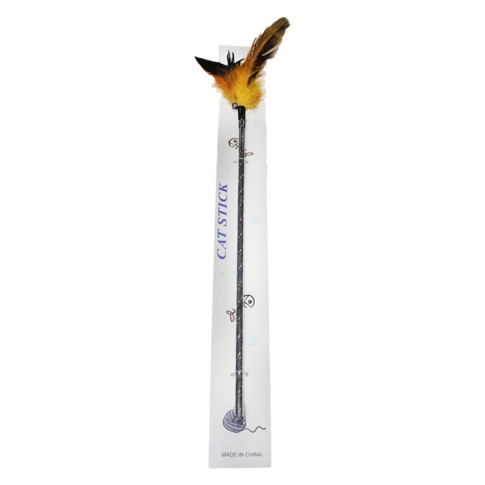 Emily Pets interactive Feather Toy for Cats (Brown)