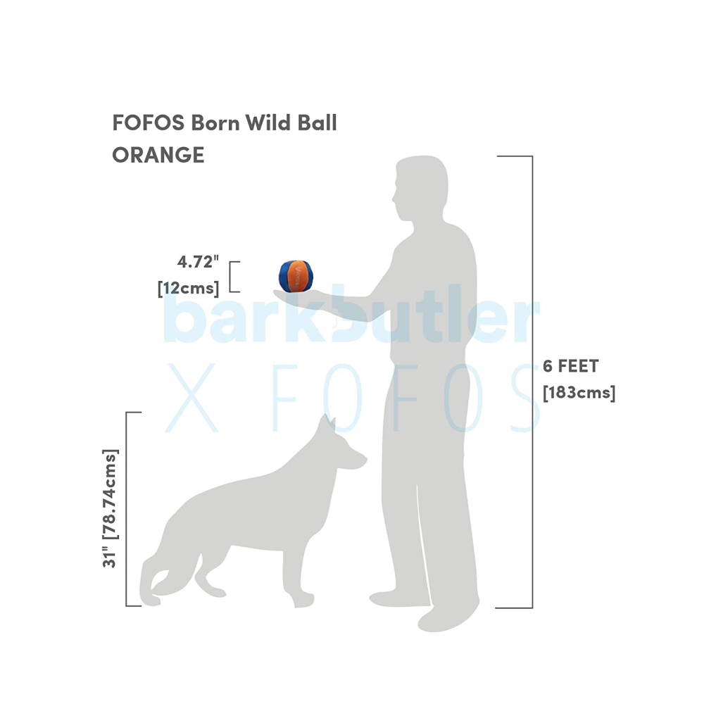 BarkButler X Fofos Born Wild Ball Chew Toys for Dogs