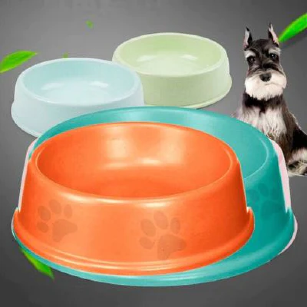 Emily Pets Single Round food bowls for pets (Orange)