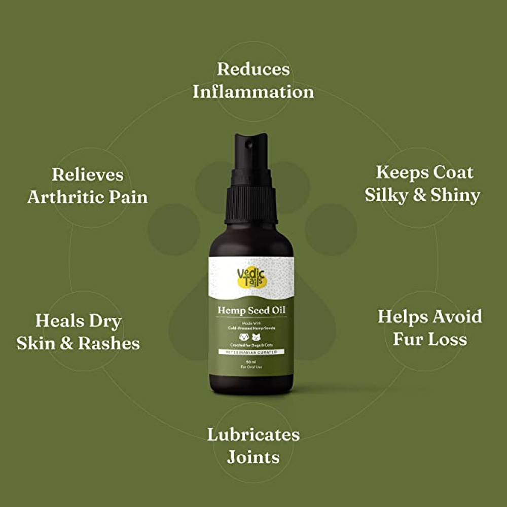 Vedic Tails Hemp Seed Oil for Pets
