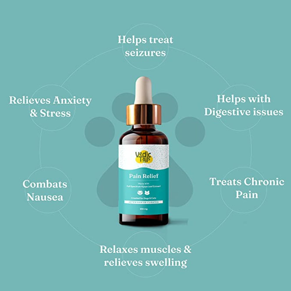 Vedic Tails Pain Relief Full Spectrum CBD Oil for Pets