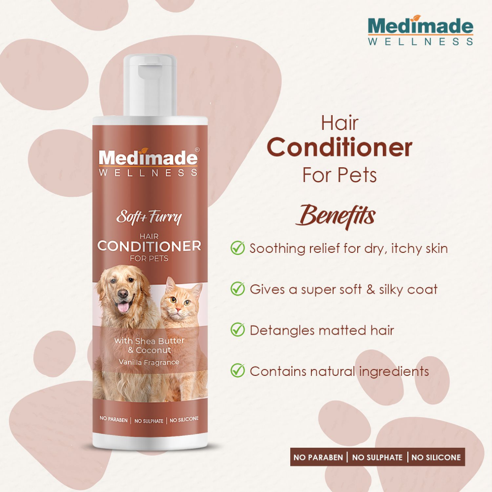 Medimade Shea Butter & Coconut Hair Conditioner for Pets