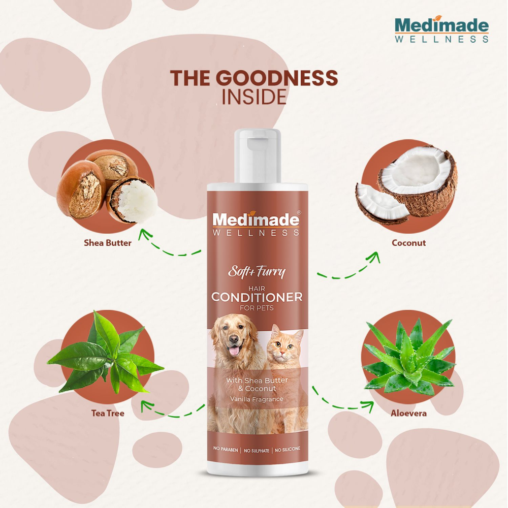 Medimade Shea Butter & Coconut Hair Conditioner for Pets