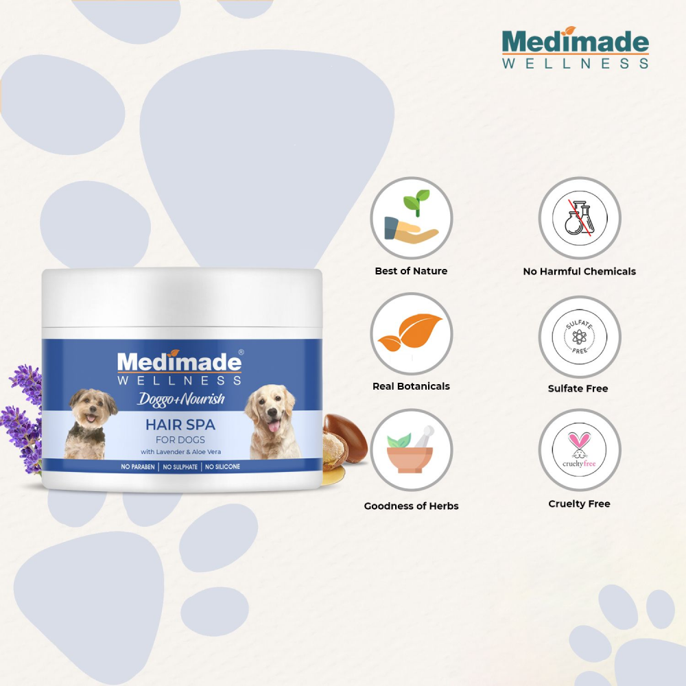 Medimade Hair Spa with Lavender & Aloevera for Dogs