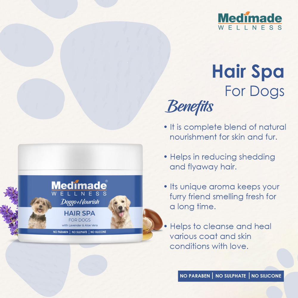 Medimade Hair Spa with Lavender & Aloevera for Dogs