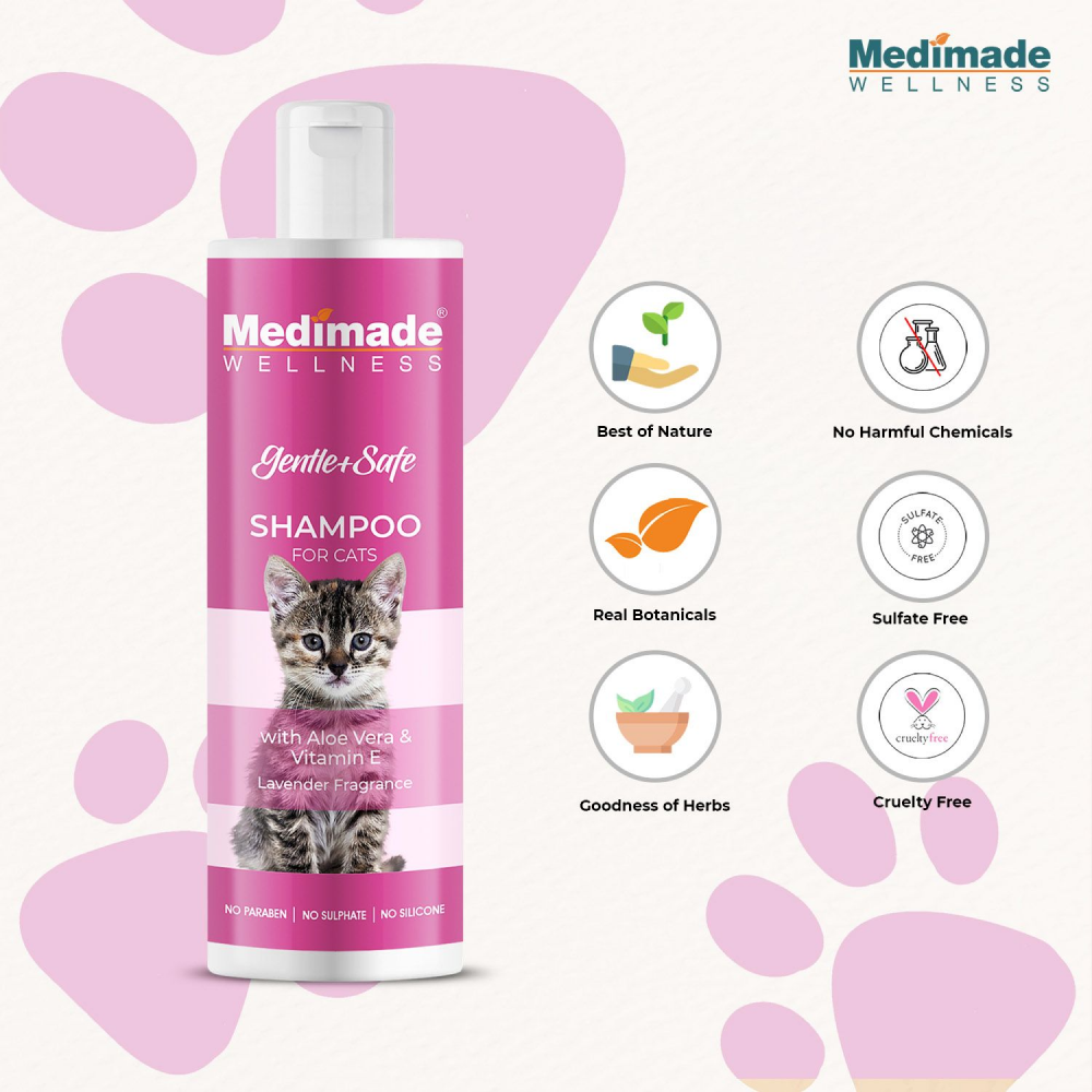 Medimade Aloe Vera & Vitamin E Shampoo for Cats