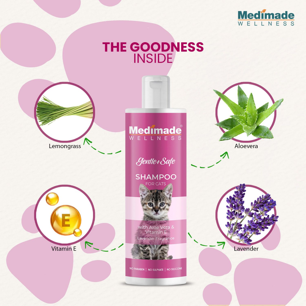 Medimade Aloe Vera & Vitamin E Shampoo for Cats