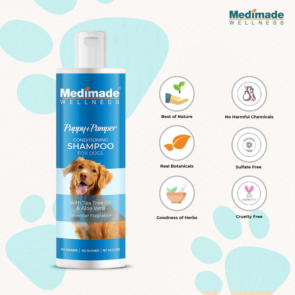 Medimade Tea Tree Oil & Aloe Vera Conditioning Shampoo for Dogs