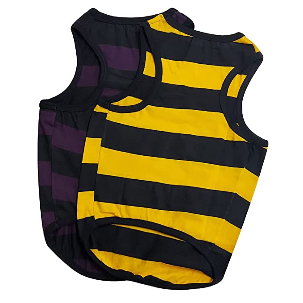 Fetcher T Shirt Sleeveless Muscle Summer Thin Tee Sando Vest for Pets (Set of 2)